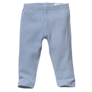 People wear organic Ripp Leggings - taubenblau
