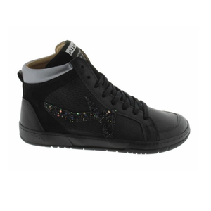 Allshe Mid Cut - negro glitter