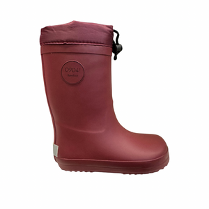 0904! Barefoot Gummistiefel Winter - Bordeaux