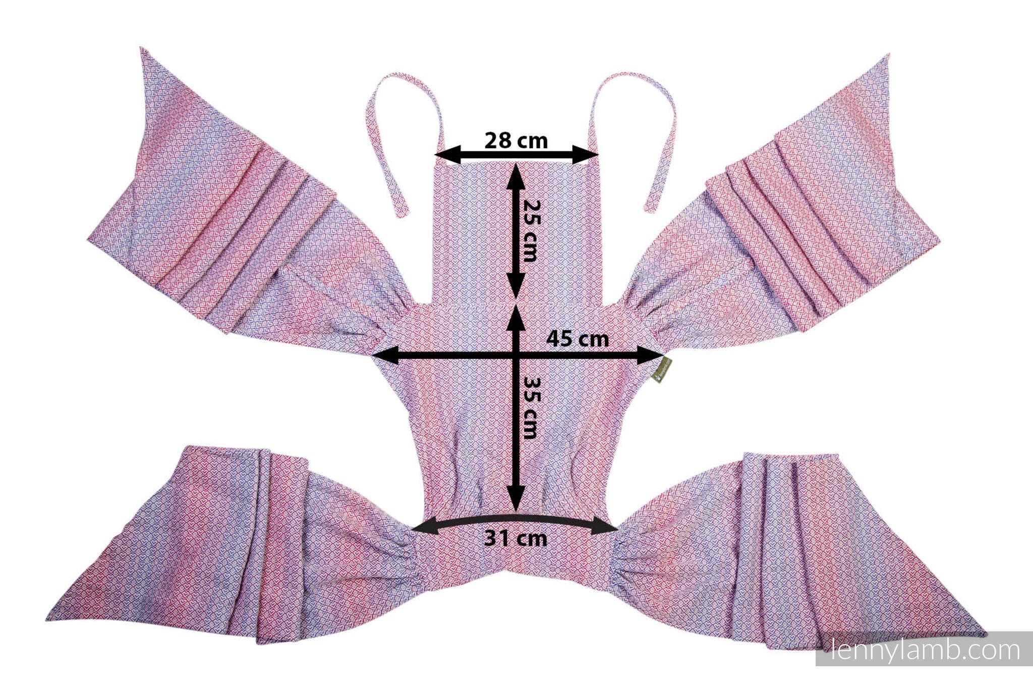 Lenny Lamb Wrap-Tai Mosaic Monochrom - Mein Kuschelkind