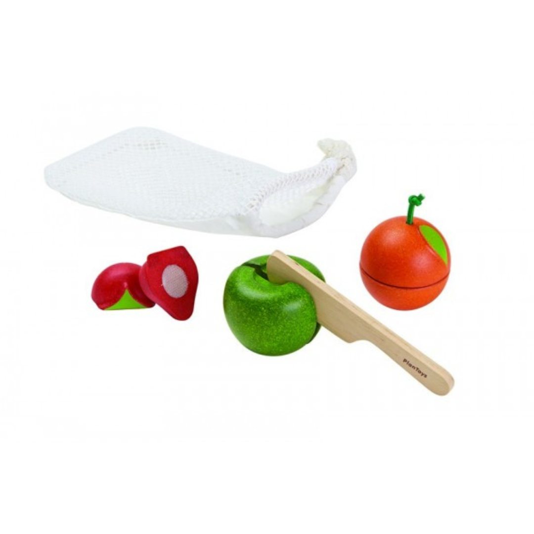 Plantoys Früchte-Set im Beutel - Mein Kuschelkind