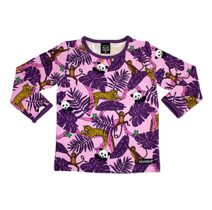Villervalla Langarmshirt - Jungle plum