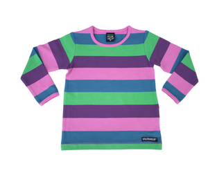 Villervalla Langarmshirt - Multistripe brasilia