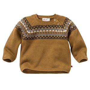 People wear organic Strick-Pullover - Norweger-Muster kumin