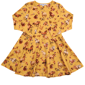 Enfant Terrible Drehkleid - Pferdedruck curry