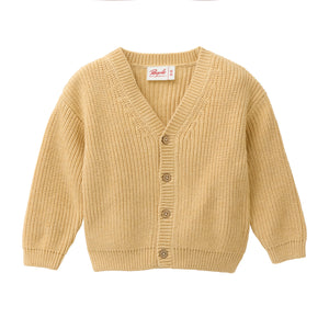 People wear organic Strick-Jacke - honiggelb mélange