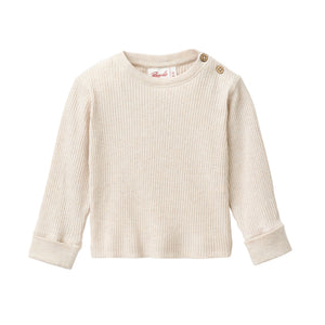 People wear organic Ripp Langarmshirt - beige