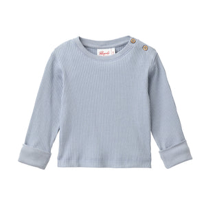 People wear organic Ripp Langarmshirt - blaugrau