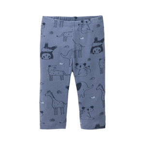 People wear organic Leggings - ocean AOP Zoo bei Nacht