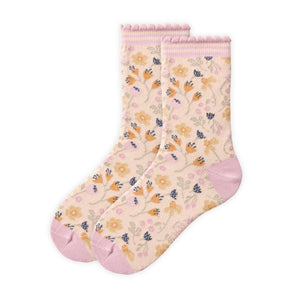 People wear organic Socken GOTS - malve gemustert