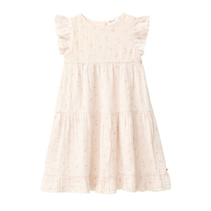 People wear organic Kinder Musselin Kleid - natur AOP kleine Kirschen