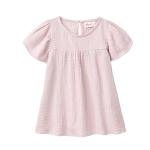 People wear organic Kinder Musselin Bluse - blass violett