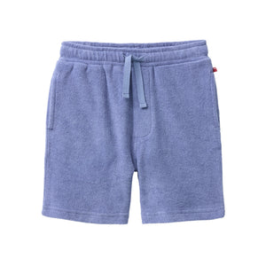 People wear organic Kinder Frottee-Shorts - taubenblau