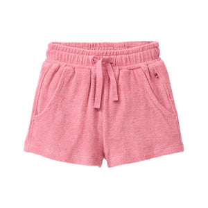 People wear organic Kinder Frottee-Shorts - himbeerrot