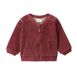 People wear organic wendbare Sweat-Jacke GOTS - rosenholz