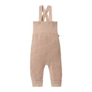 People wear organic Strick-Latzhose GOTS - beige mélange