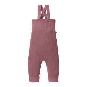 People wear organic Strick-Latzhose GOTS - beere mélange