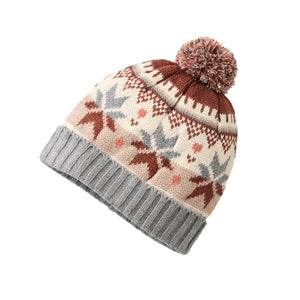 People wear organic Strick-Mütze - bunt gemustert
