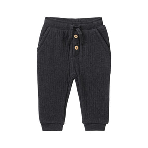 People wear organic Sweat-Hose GOTS - anthrazit mélange