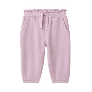 People wear organic Sweat-Hose - grauviolett