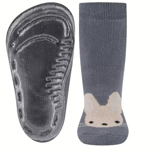 Ewers Stoppersocken Softstep - Hase stahlgrau