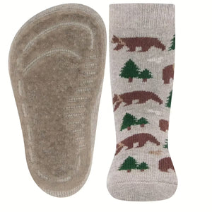 Ewers Stoppersocken Softstep - Bären beige