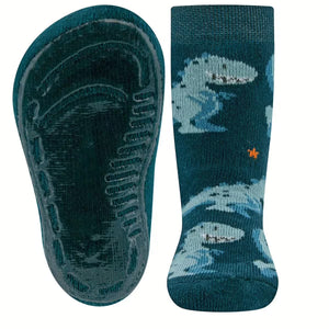 Ewers Stoppersocken Softstep - Dino atlantikblau