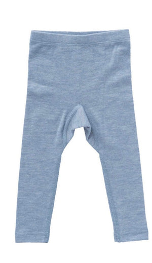 People wear organic Leggings Baumwolle Wolle Seide - hellblau