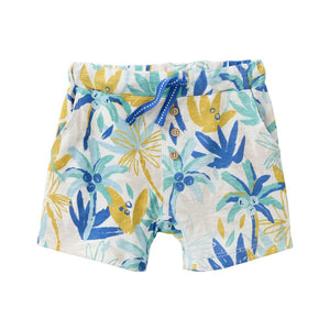 People wear organic Shorts - türkis AOP Palmen