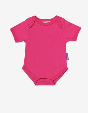 Toby Tiger Baby Body kurzarm - pink