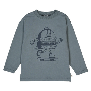 Müsli Langarm-Shirt - Burger stormy blue