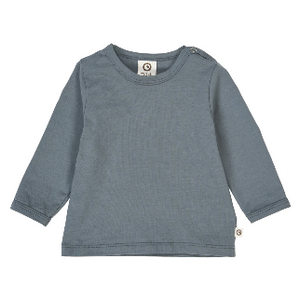 Müsli Baby Langarmshirt - stormy blue