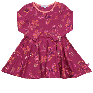Enfant Terrible Drehkleid - Schmetterlingsdruck berry-cinnamon