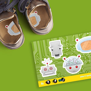 1-2-Go! Schuhaufkleber - Roboter