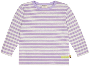 Loud + Shirt Streifen mit Leinen - lilac