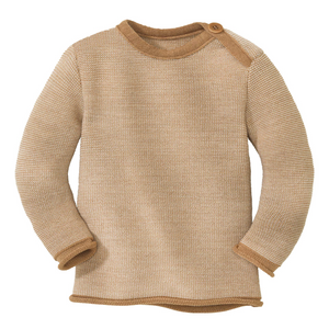 Disana Melange Pullover - karamell-natur