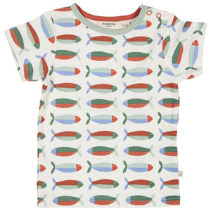 Pigeon Organics Short Sleeve T-Shirt - sardines