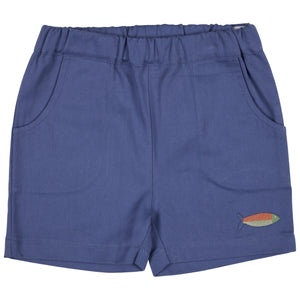 Pigeon Organics Pull-On Shorts - indigo