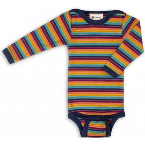 Engel Baby Body langarm Wolle Seide - multicolour