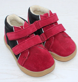 Pololo Barfuß-Winterschuhe Mario TEX - rot