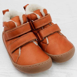 Pololo Barfuß-Winterschuh - hellbraun