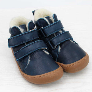 Pololo Barfuß-Winterschuh - blau