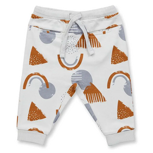 Sense Organics Baby Sweathose Candy - Formendruck auf hellgrau