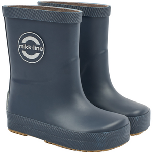Mikk-Line Wellie Solid Barefoot - blue nights