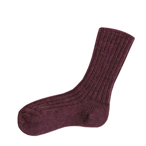 Joha Woll Socken dick - aubergine