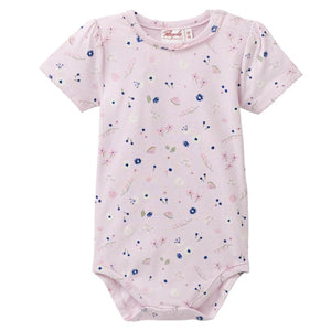 People wear organic Kurzarm-Body GOTS - AOP Sommerblume