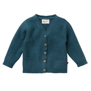 People wear organic Strick-Jacke - smaragdgrün