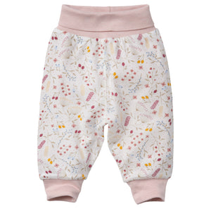 People wear organic Wendehose GOTS - weiß Blumenwiese