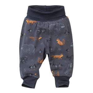 People wear organic Wendehose GOTS - arktische Tiere rauchblau