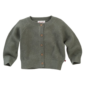 People wear organic Struktur Strickjacke dehnbar - khaki melange